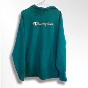 Oversized Champion Turquoise Sweatshirt